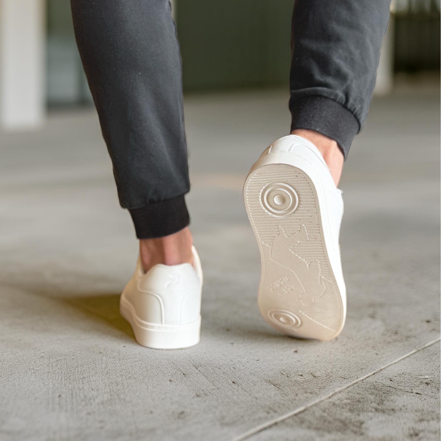 [BIANCO] Unisex Low-Top White Dance Sneakers