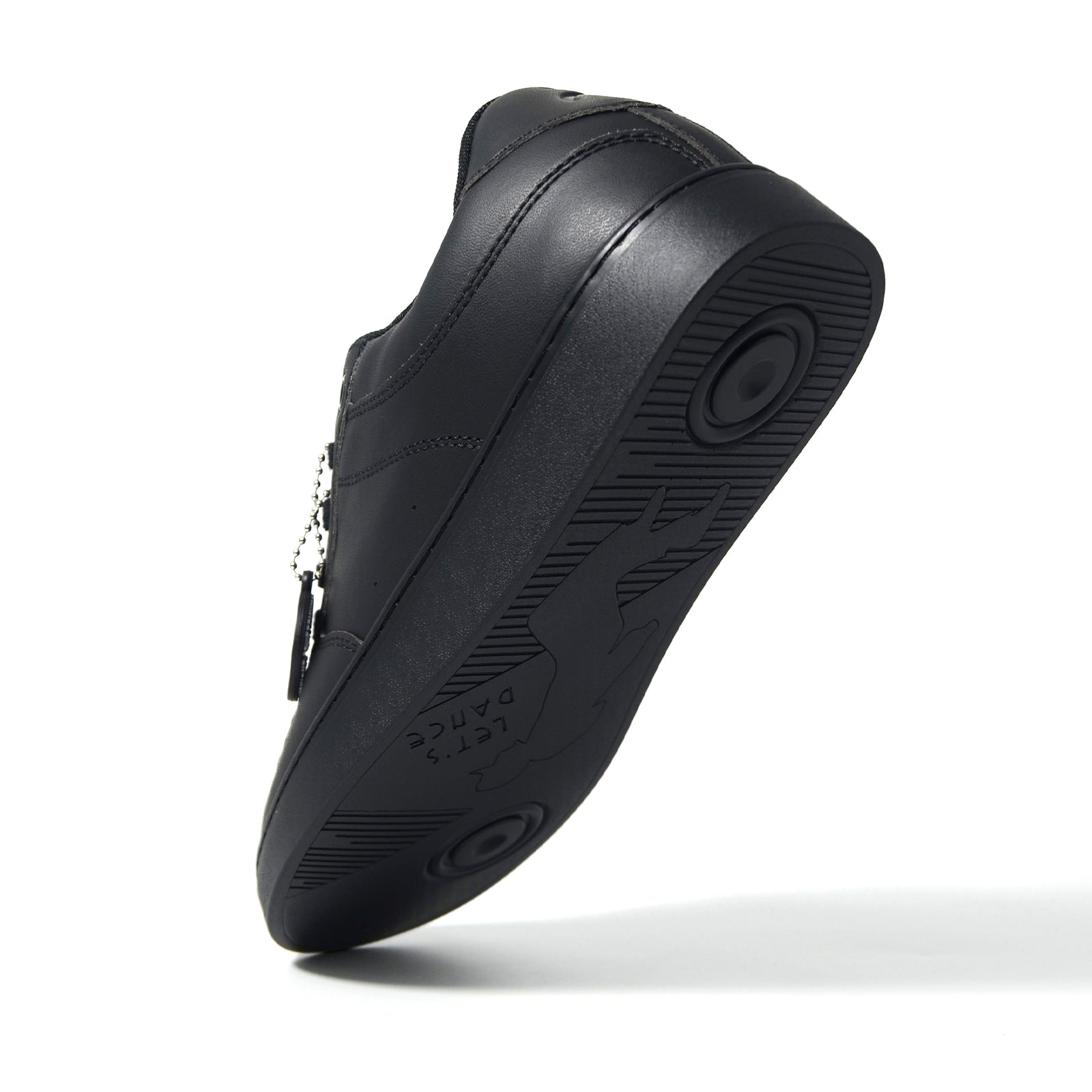 [FLOW ONYX] Unisex Low-Top Black Dance Sneakers