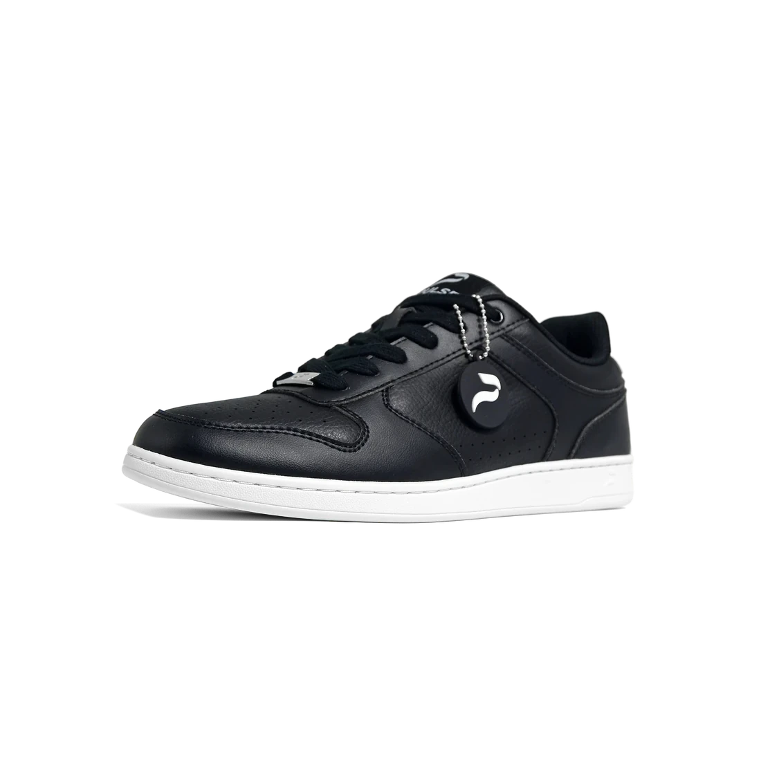 Flow 2 Black dance sneaker, single three-quarter front
