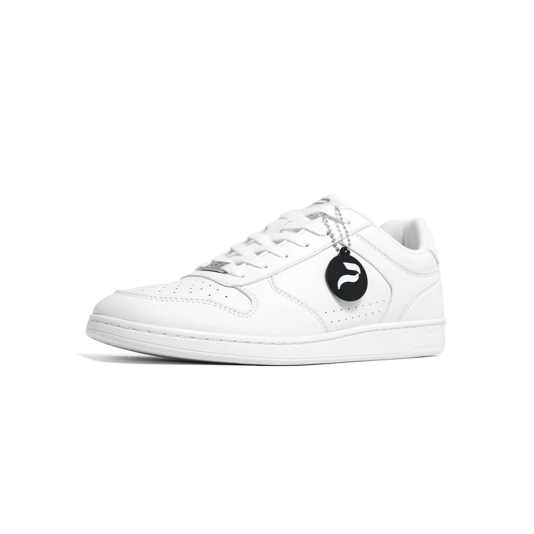 Flow 2 White dance sneaker, single three-quarter front