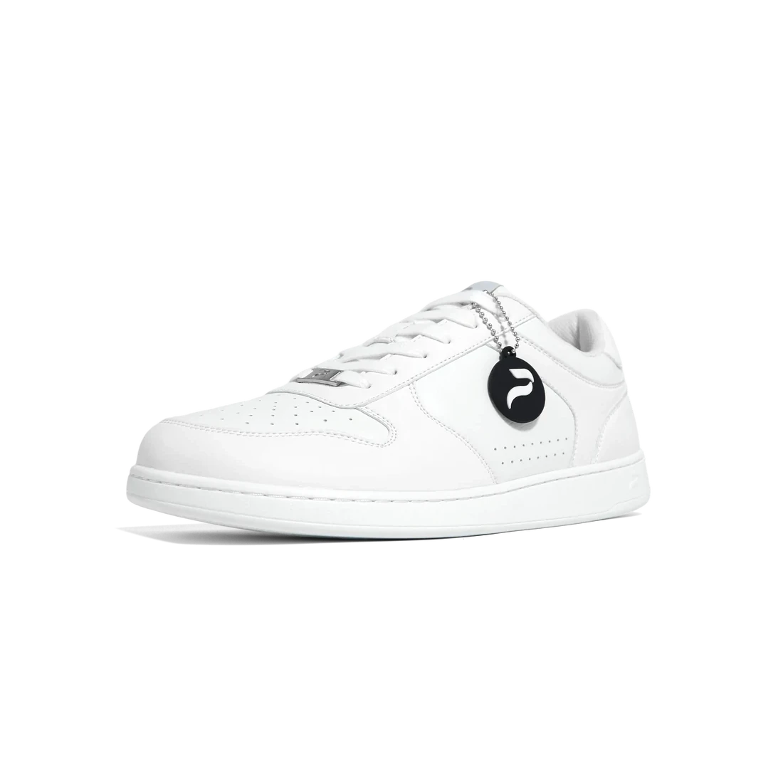 Flow 2 Wide White dance sneaker, single three-quarter front
